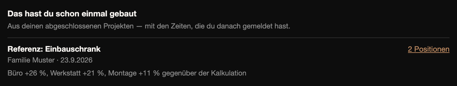 Das hast du schon einmal gebaut